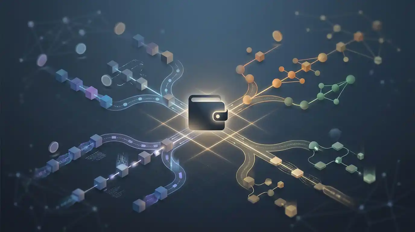 خريطة تحريرية تربط أصول CHEXX المشفرة بالشبكات المتاحة لكل أصل